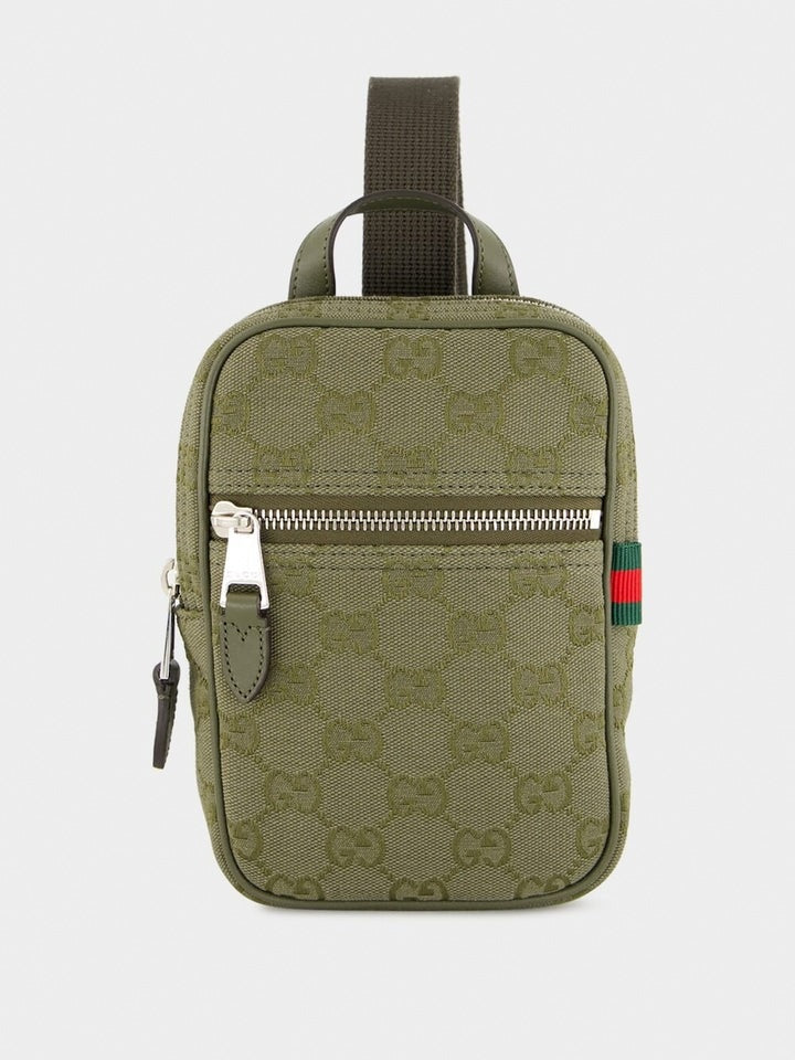 Canvas Mini Sling Bag Olive