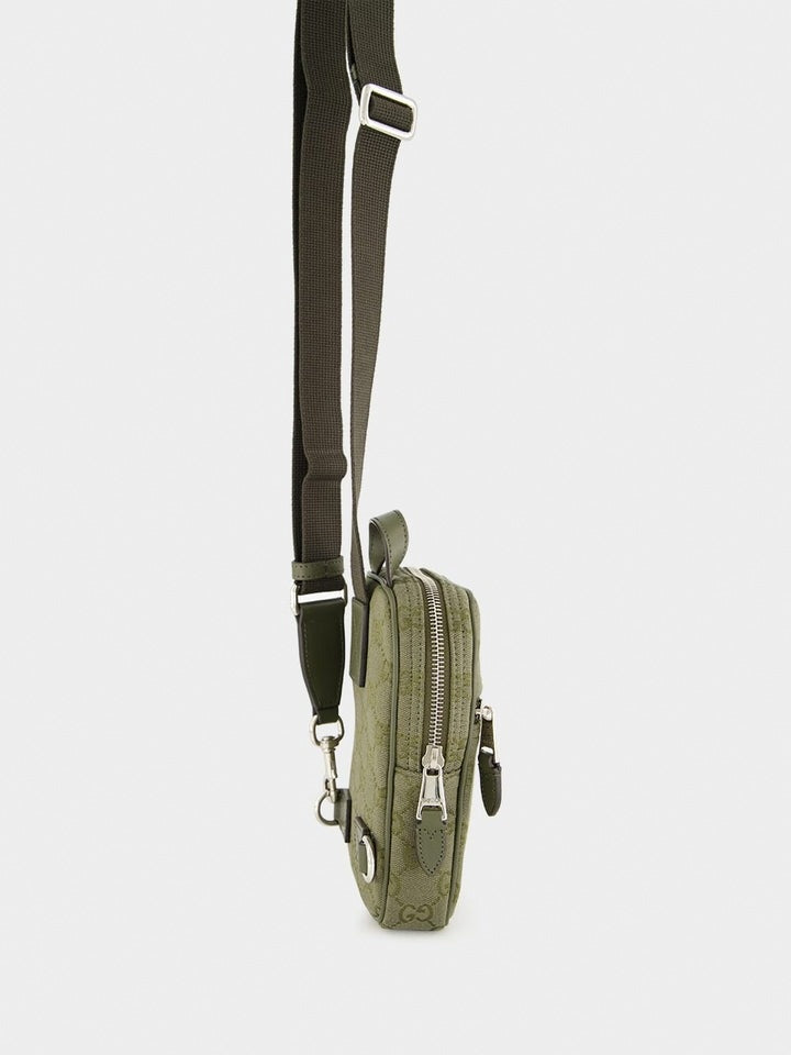 Gucci Canvas Mini Sling Bag Olive - image 4