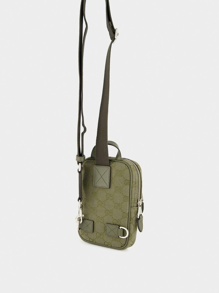 Gucci Canvas Mini Sling Bag Olive - image 5