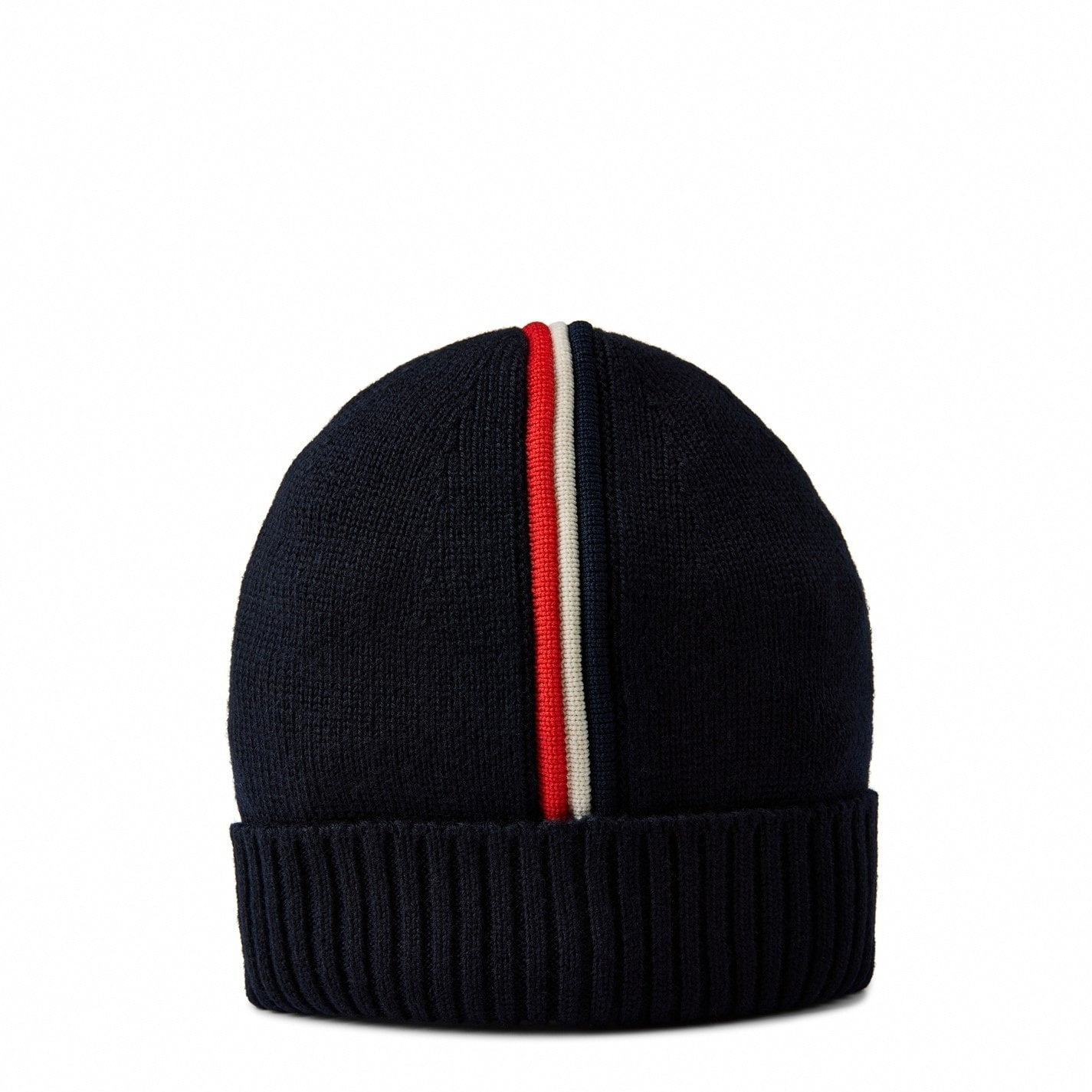 Moncler Stripe Wool Beanie in Navy - image 2