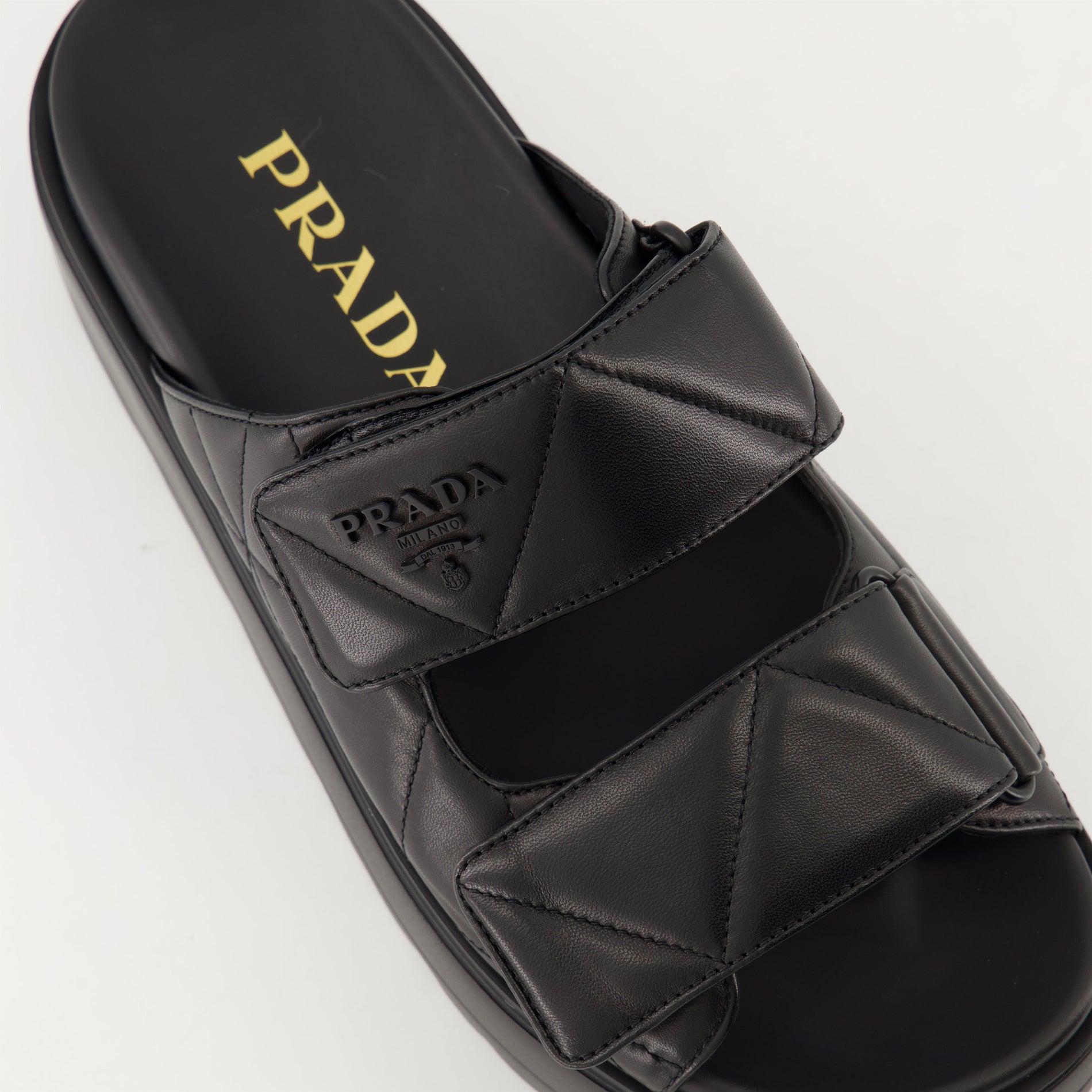 Prada Quilted Platform Sandals - image 5