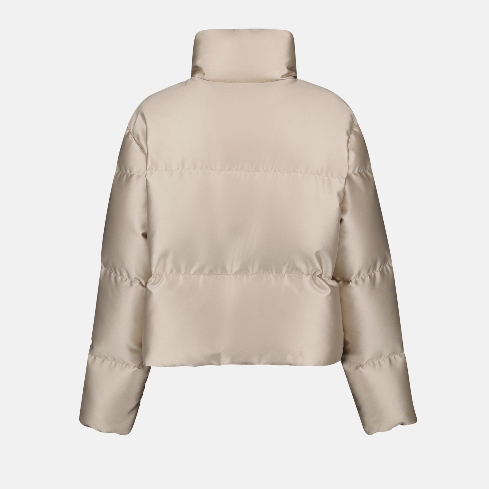 Moncler Beige High-Neck Puffer Jacket - image 4
