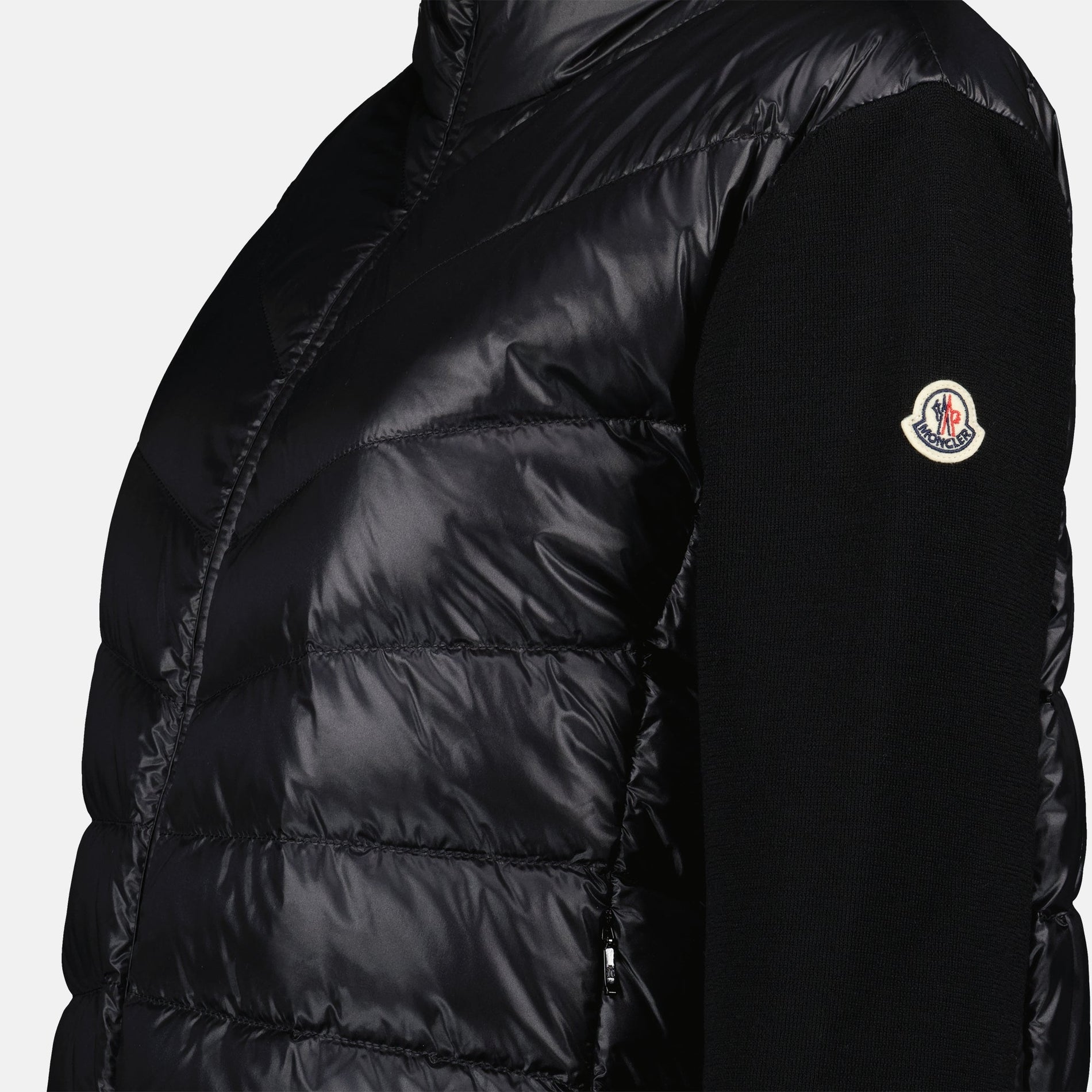 Moncler Quilted Knit-Sleeve Puffer Jacket - image 5