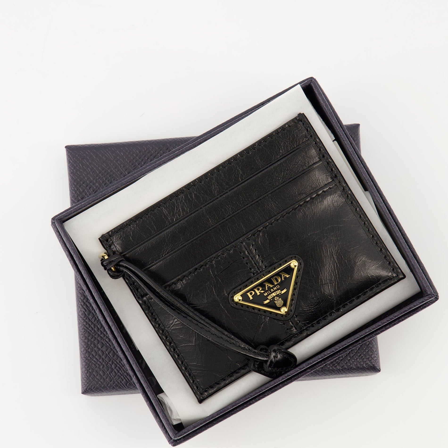 Prada Leather Card Holder with Strap - image 3