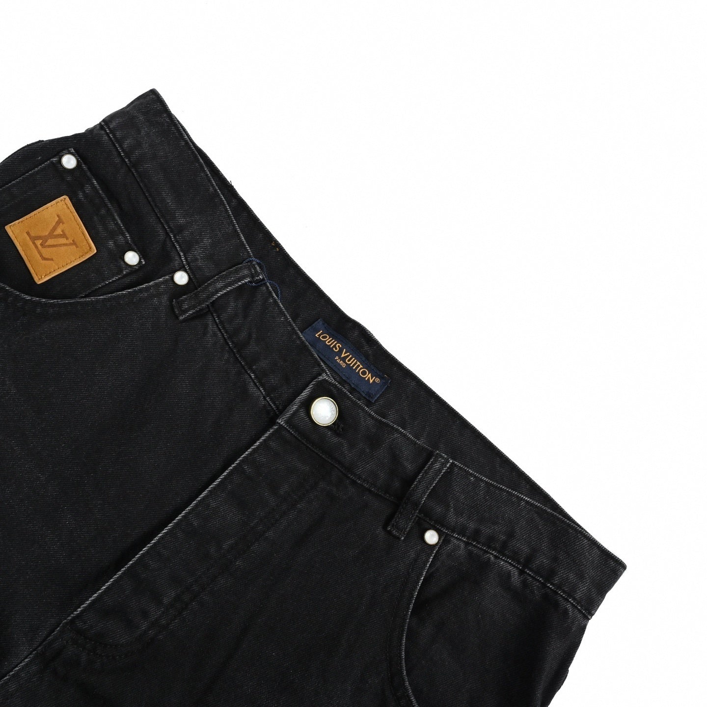 Louis Vuitton Monogram Patch Black Denim Jeans - image 4
