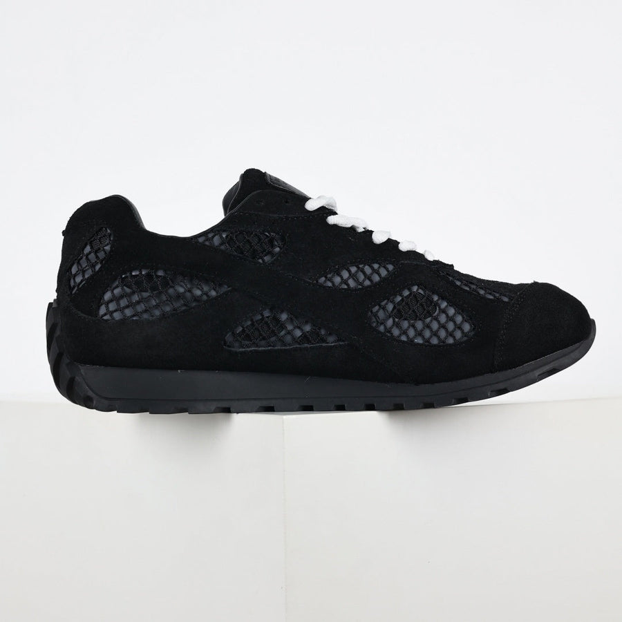 Bottega Veneta Orbit Lace-Up Runner in Black