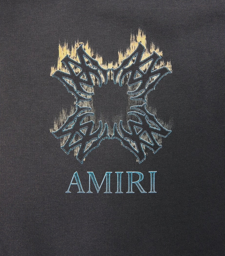 Amiri MA Quad Flames Oversized Cotton T-Shirt - image 4
