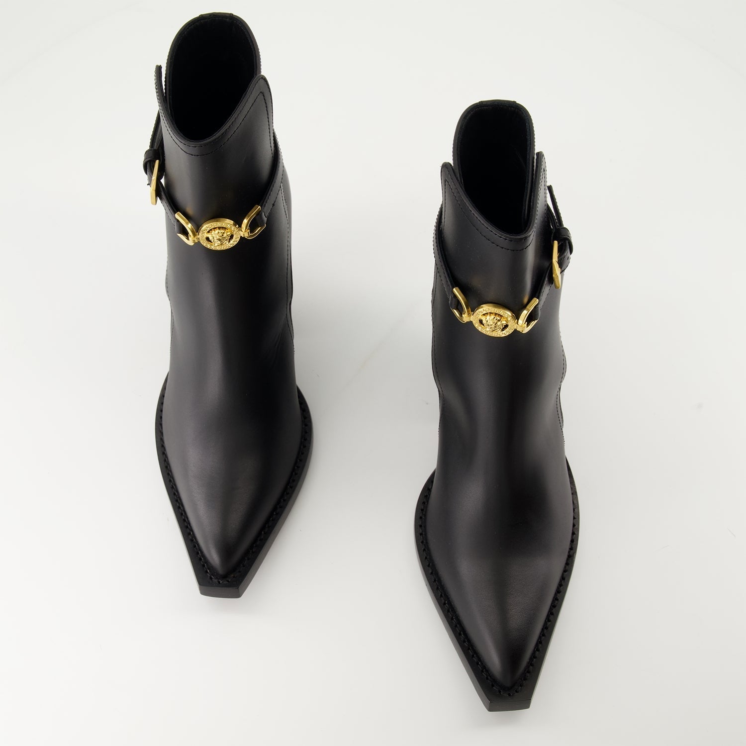 Versace Medusa Harness Ankle Boots - image 5