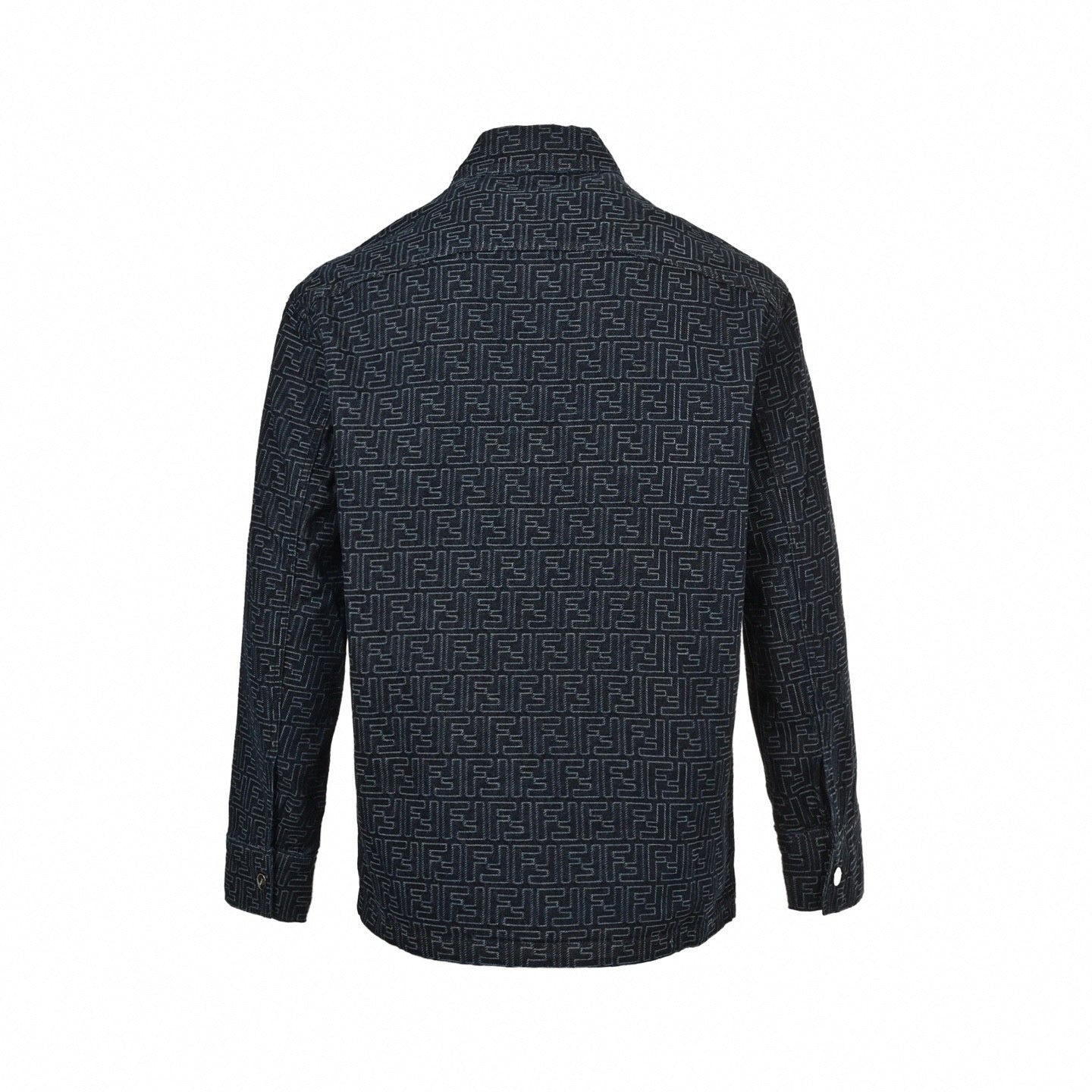 Fendi Roma FF Monogram Denim Overshirt - image 2
