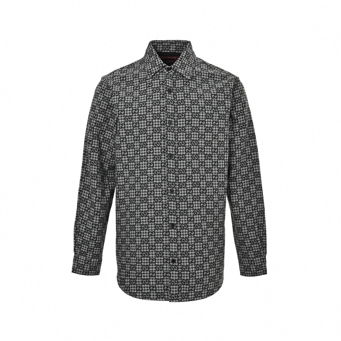 GG Gingham Check Flannel Shirt