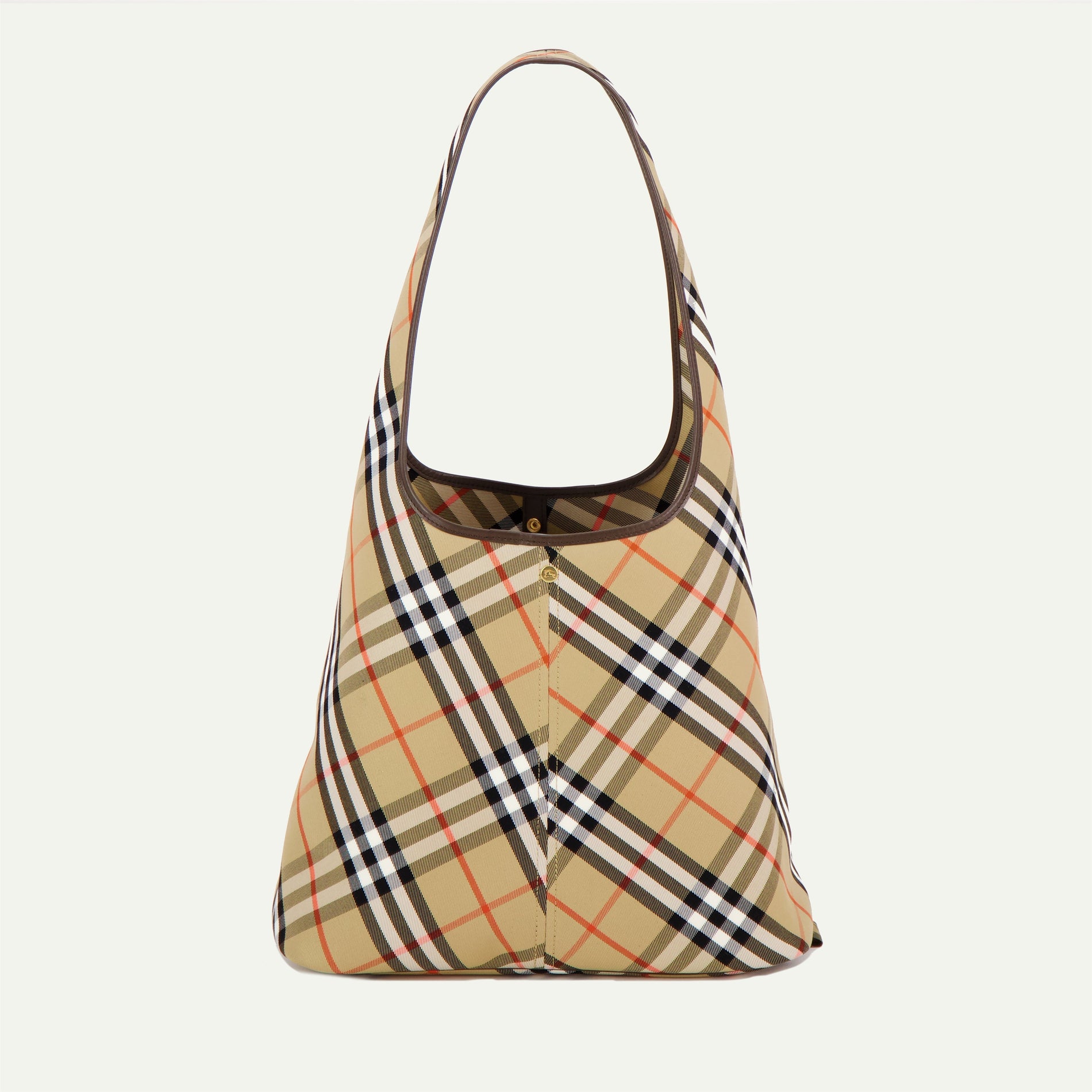 Burberry Check Slouchy Shoulder Tote