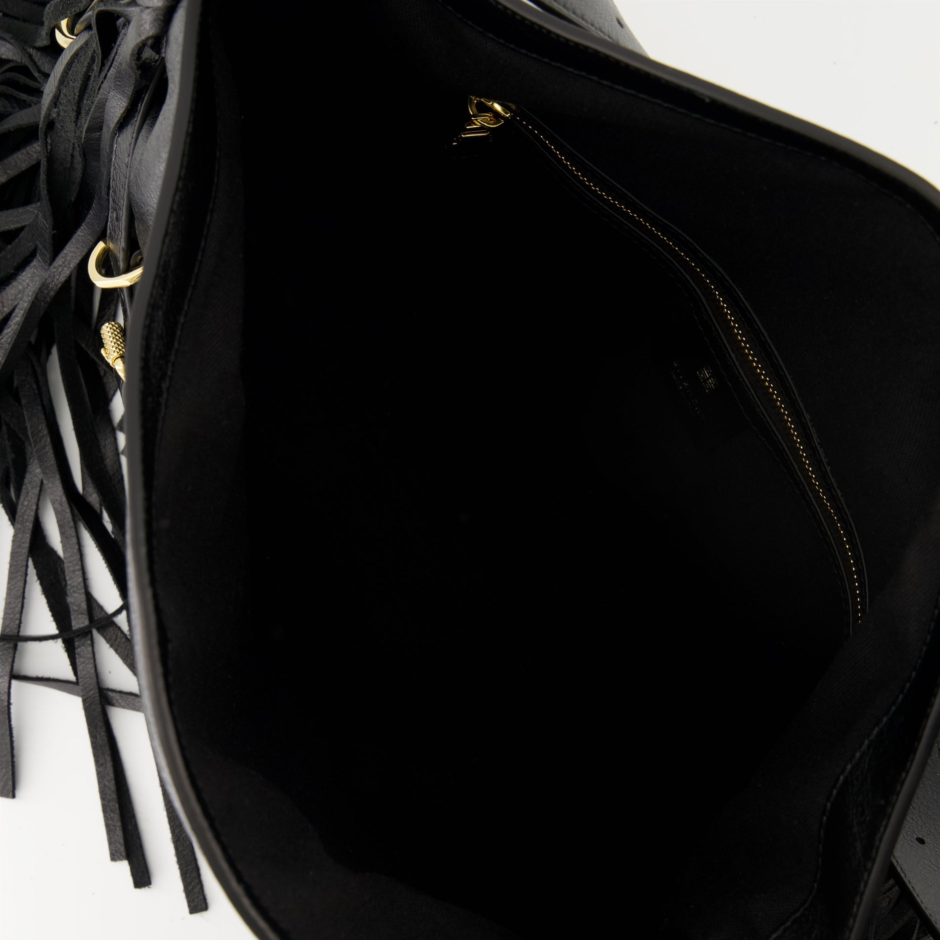 Givenchy Black Leather Fringe Shoulder Bag - image 4