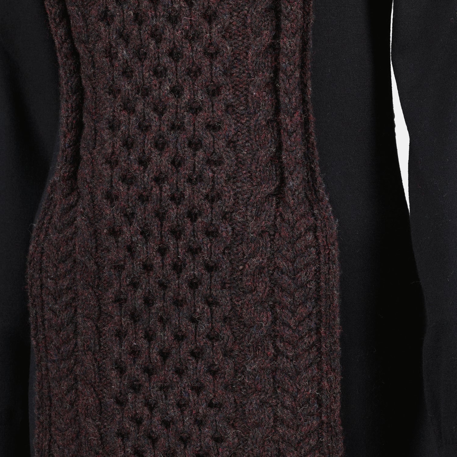 Fendi Cable-Knit Panel Turtleneck Dress - image 3