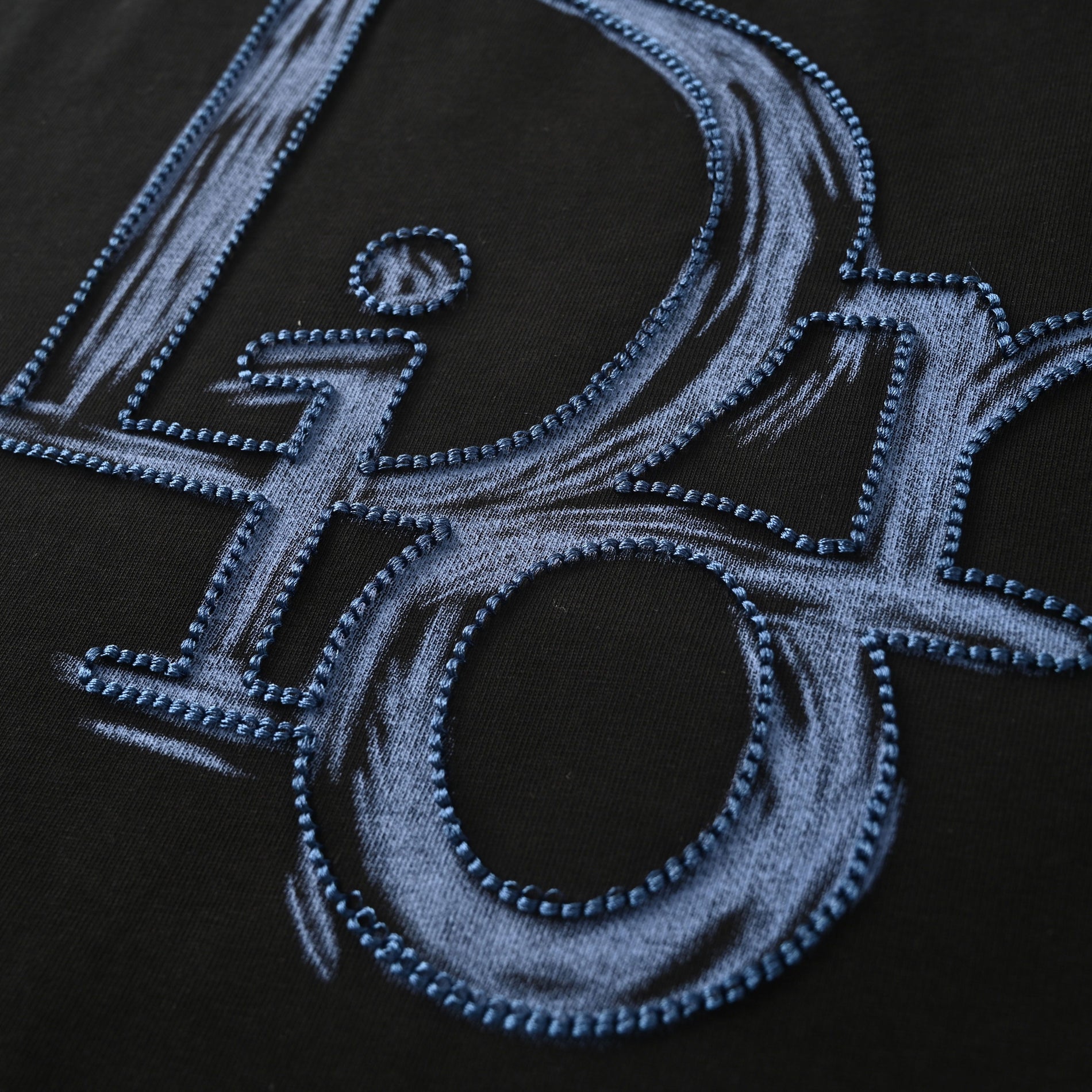 Dior Black T-Shirt with Blue Logo - image 2