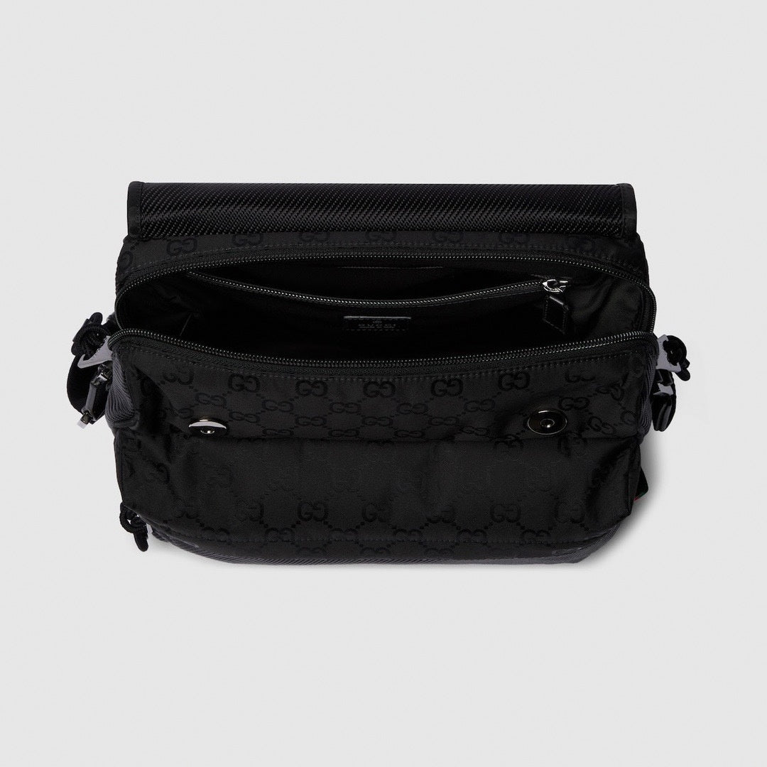 Gucci Medium Black Messenger Crossbody Bag - image 3