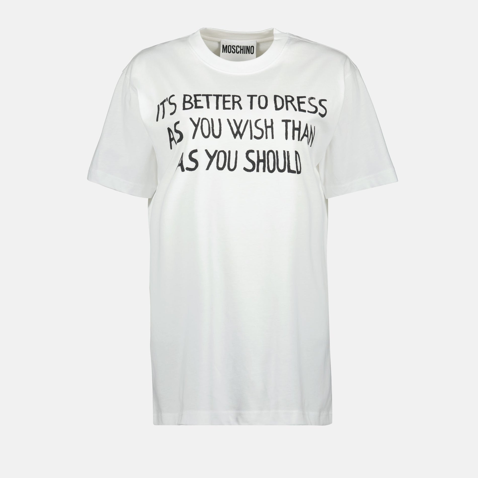 Moschino Slogan Print T-Shirt