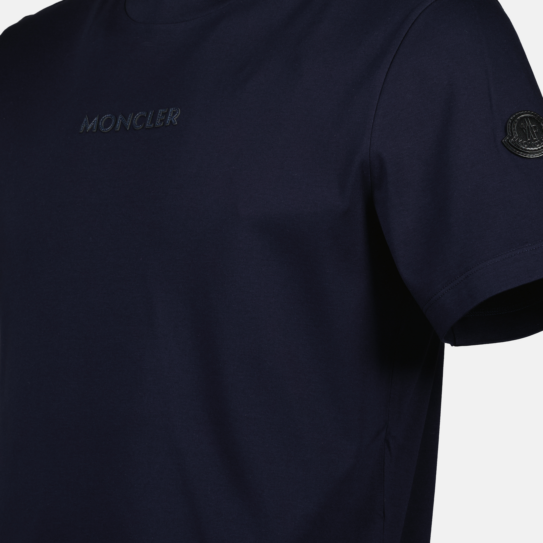 Moncler Navy Blue Logo Lettering T-Shirt - image 5