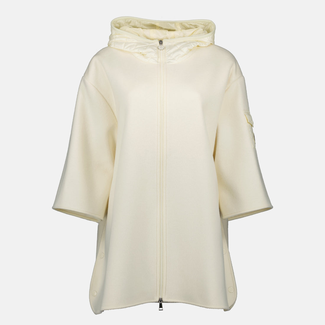 Zipped Wool Cape
