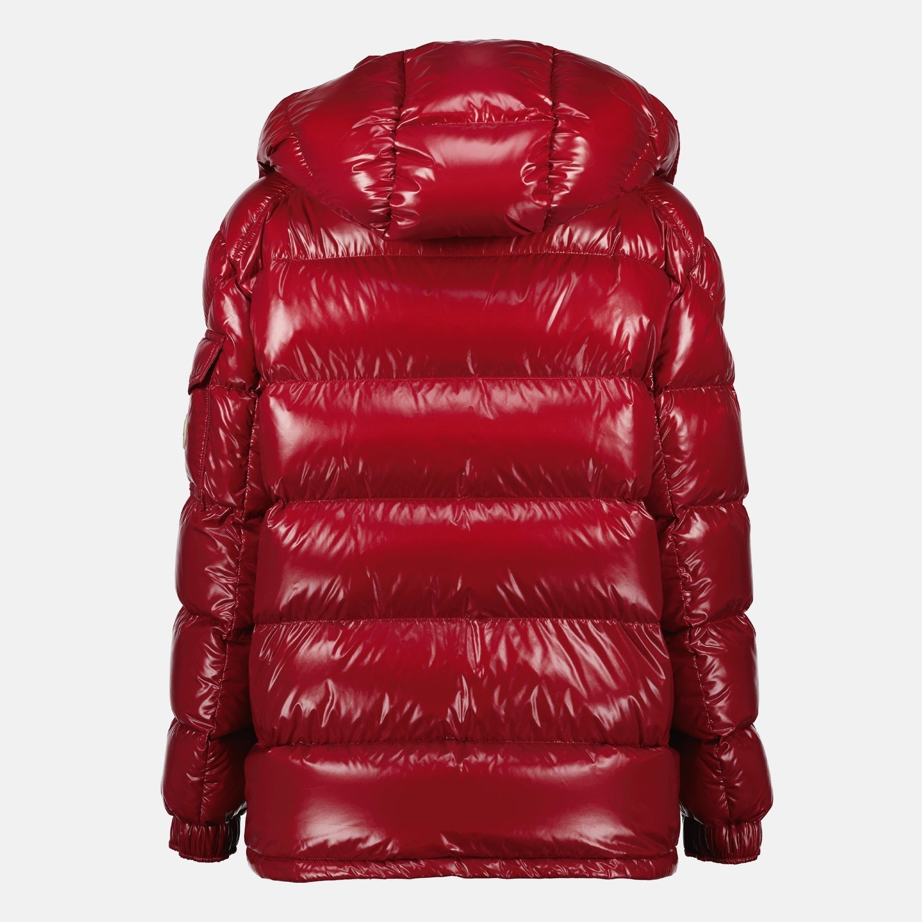 Moncler Glossy Red Hooded Puffer Jacket - image 2