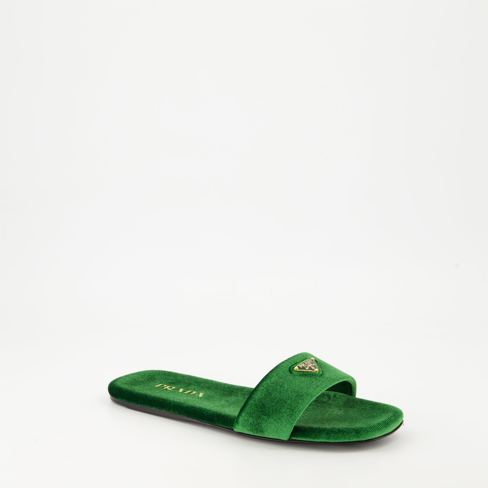 Prada Velvet Logo Slides - image 2