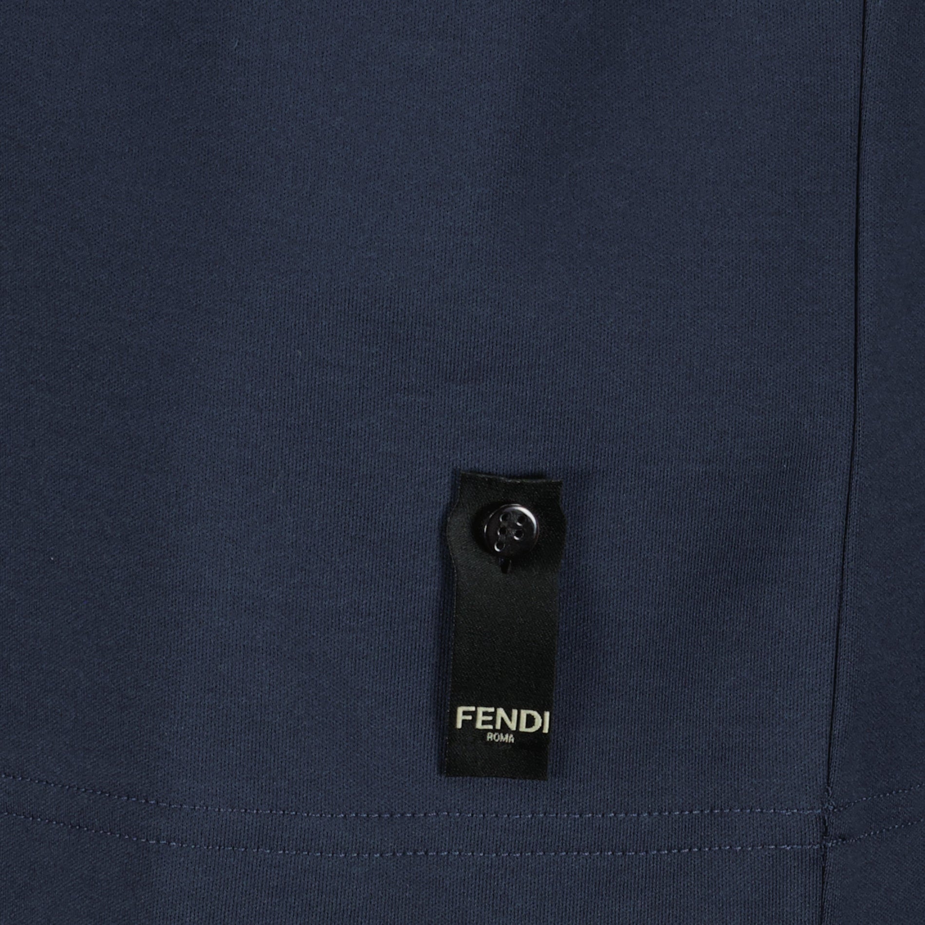 Fendi Roma Logo Cotton T-Shirt - image 4