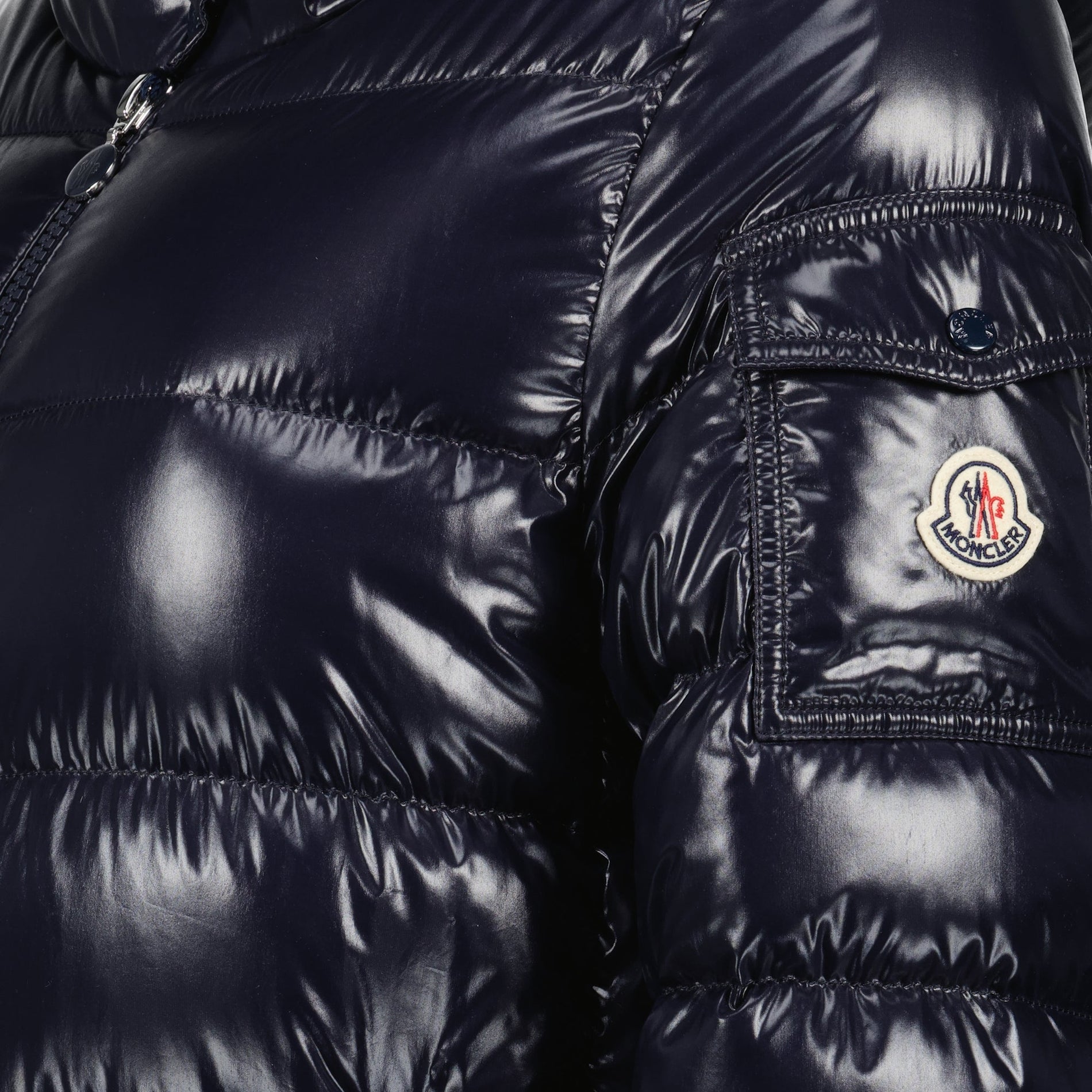Moncler Glossy Hooded Long Puffer Coat - image 3