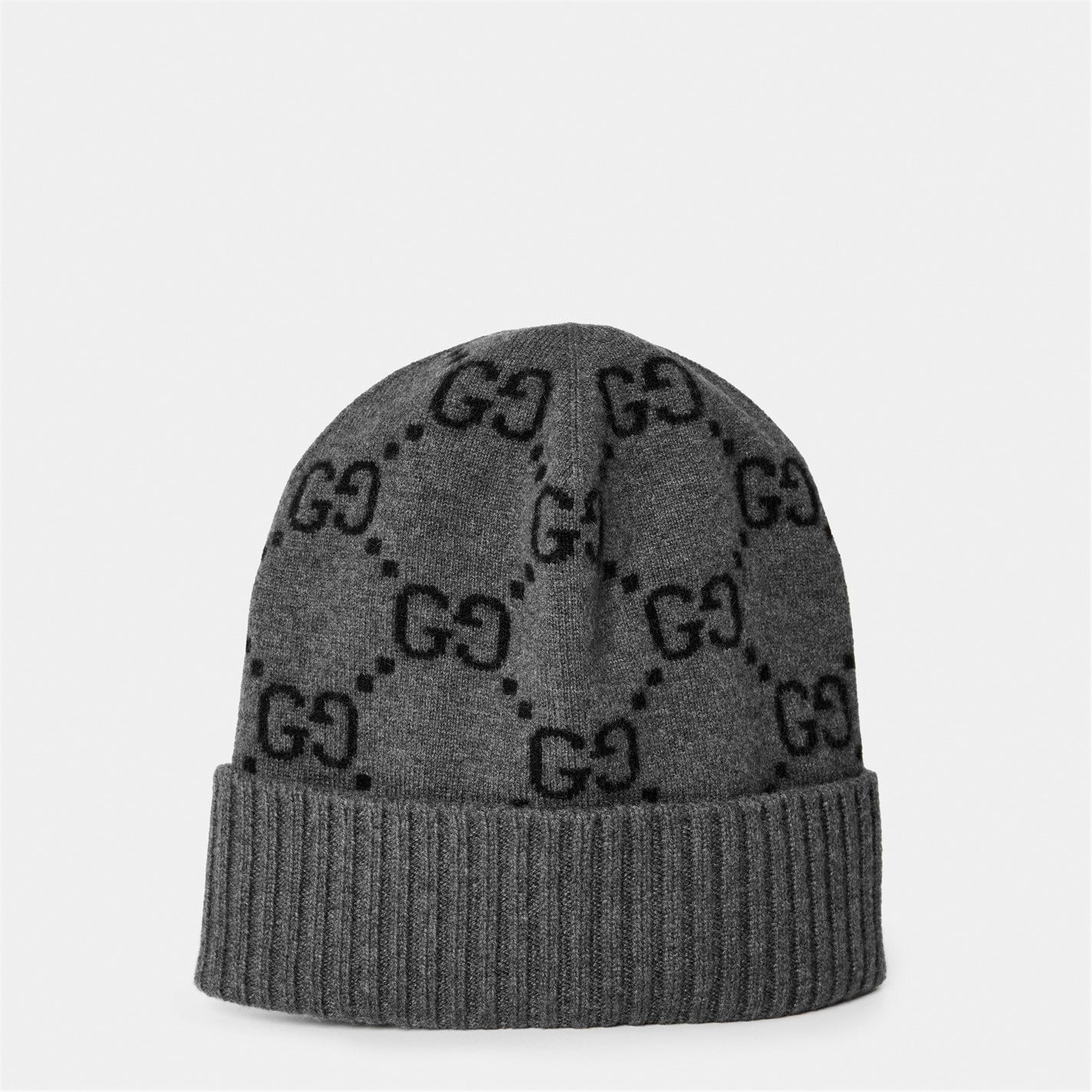 Gucci GG Wool Beanie in Grey