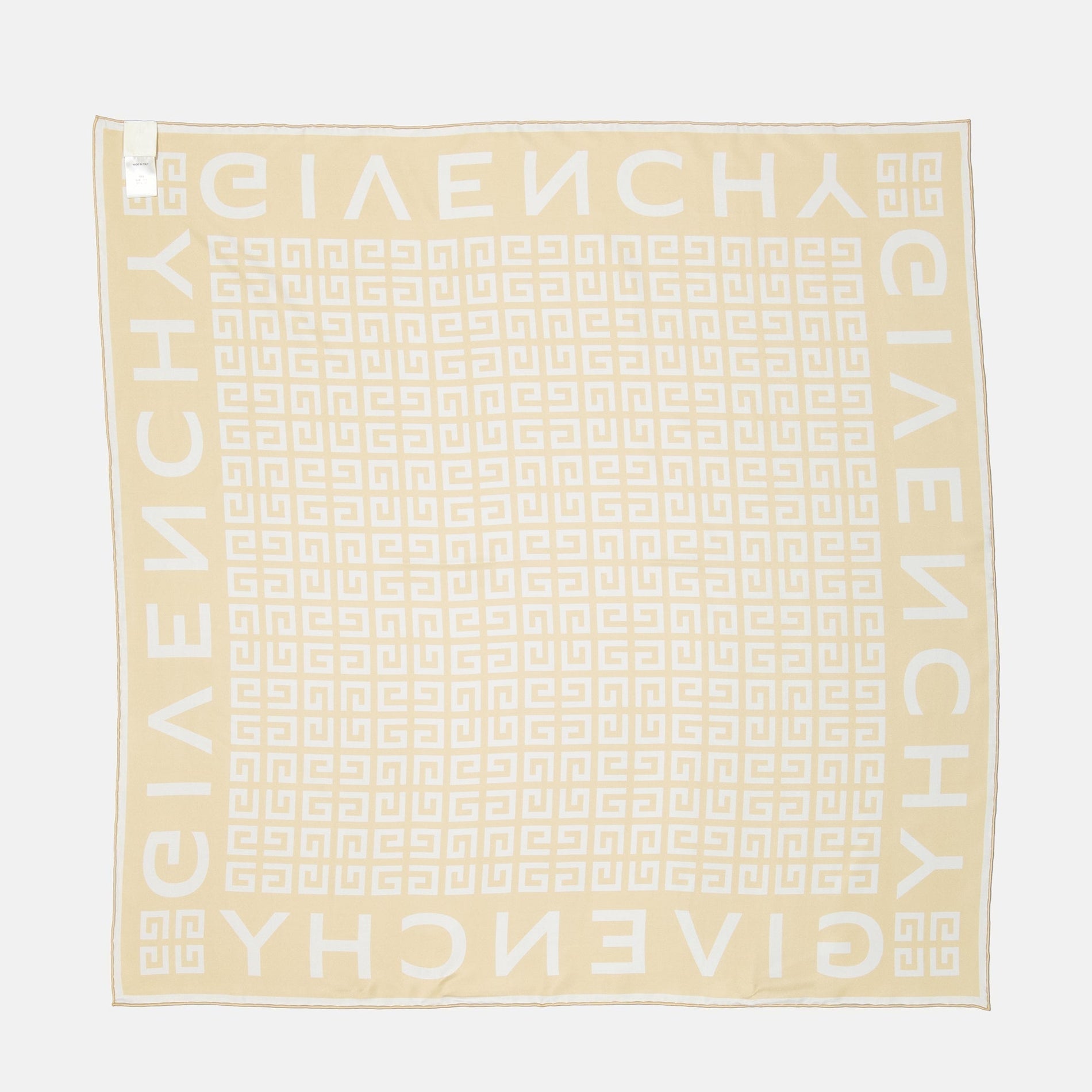 Givenchy Monogram Border Scarf – Cream & White - image 3