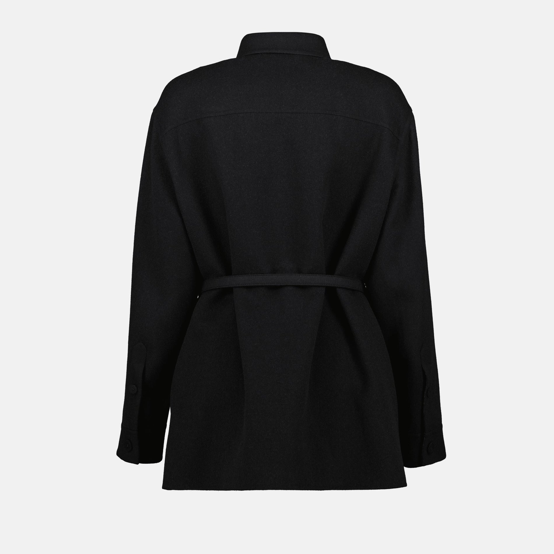 Fendi Black Belted Overshirt Jacket - image 2