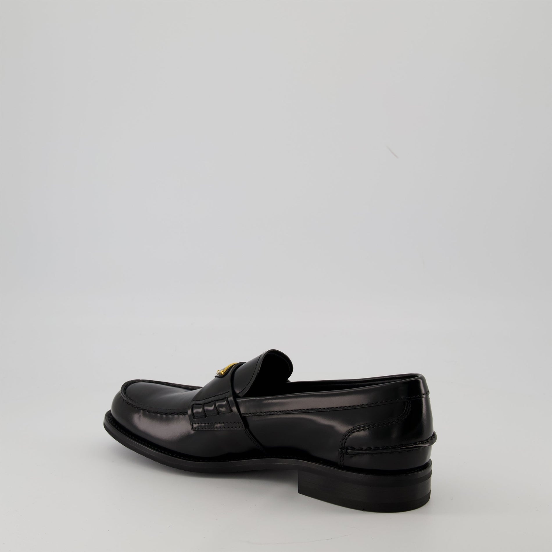 Prada Brushed Leather Loafers - image 3