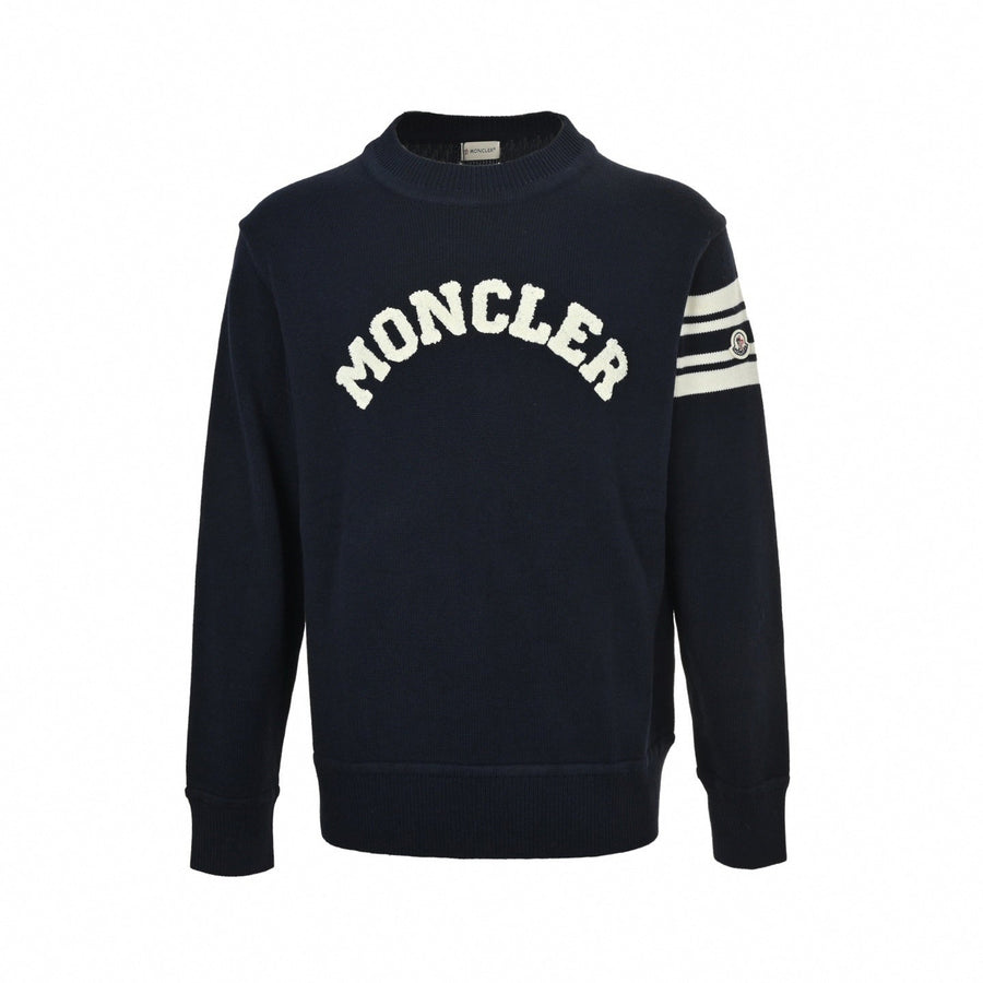 Moncler Logo Motif Cotton Knit Sweater