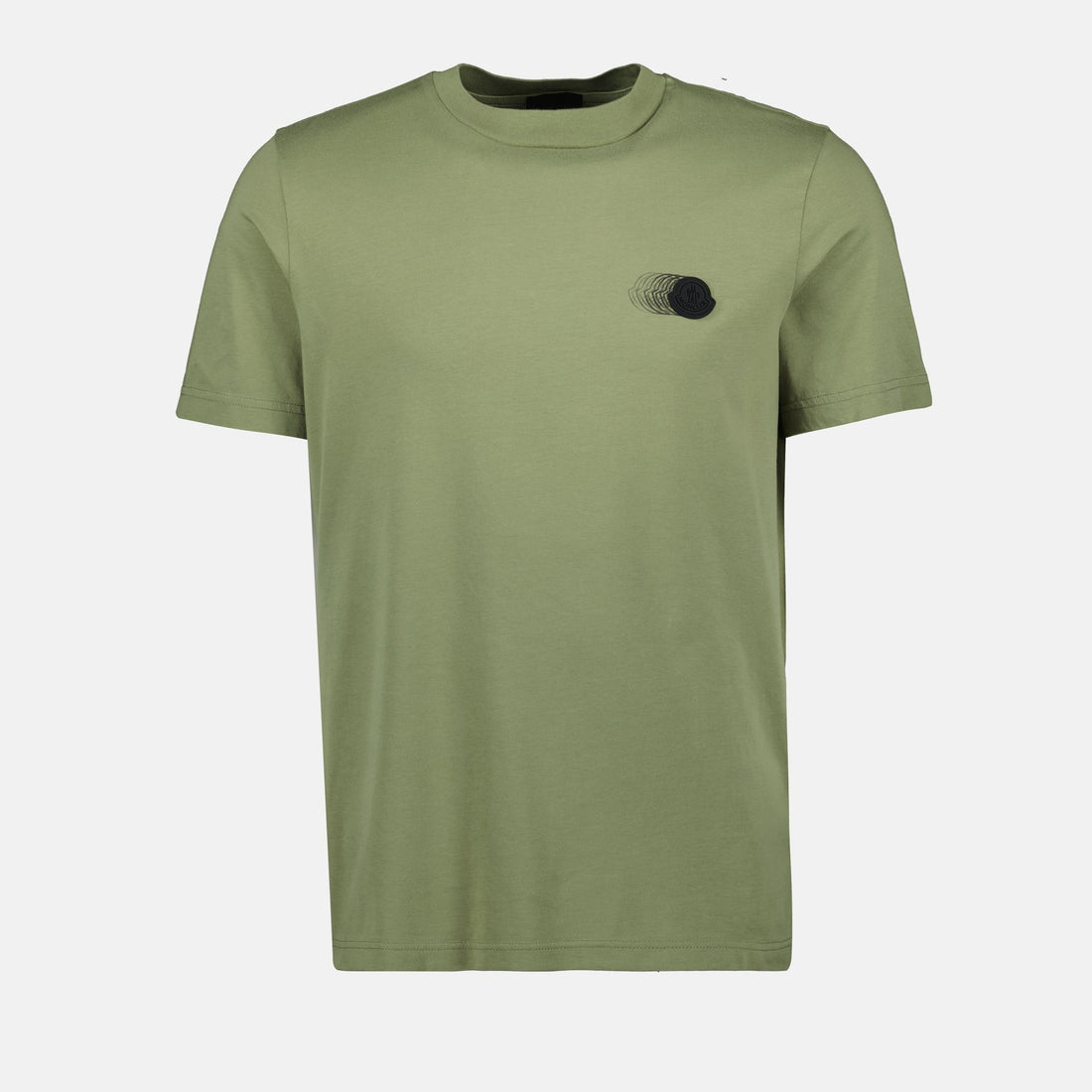 Faded Khaki Logo Pattern T-Shirt