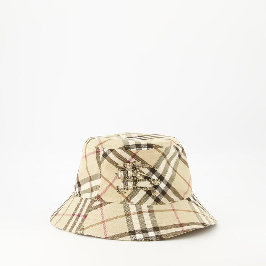 Burberry Vintage Check Logo Bucket Hat