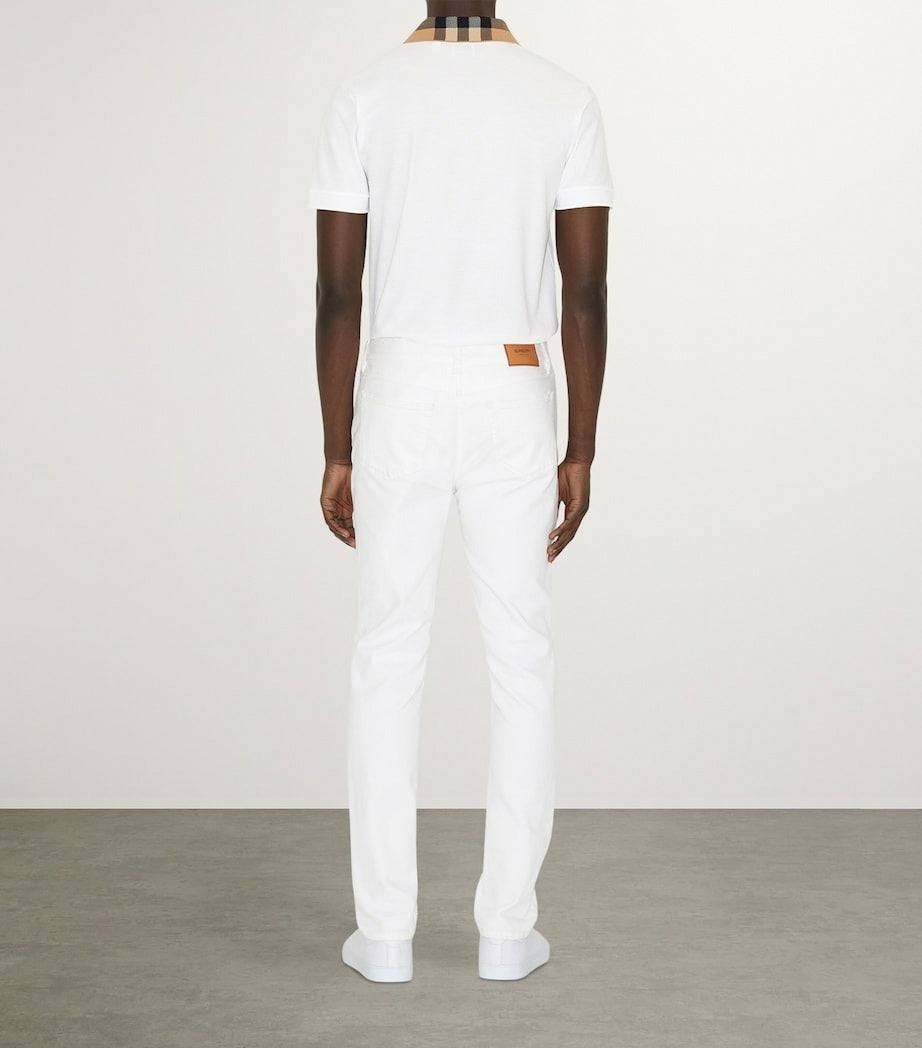 Burberry Cotton Polo Shirt with Iconic Check Collar - image 6