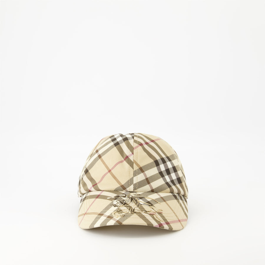 Burberry Vintage Check Logo Baseball Cap