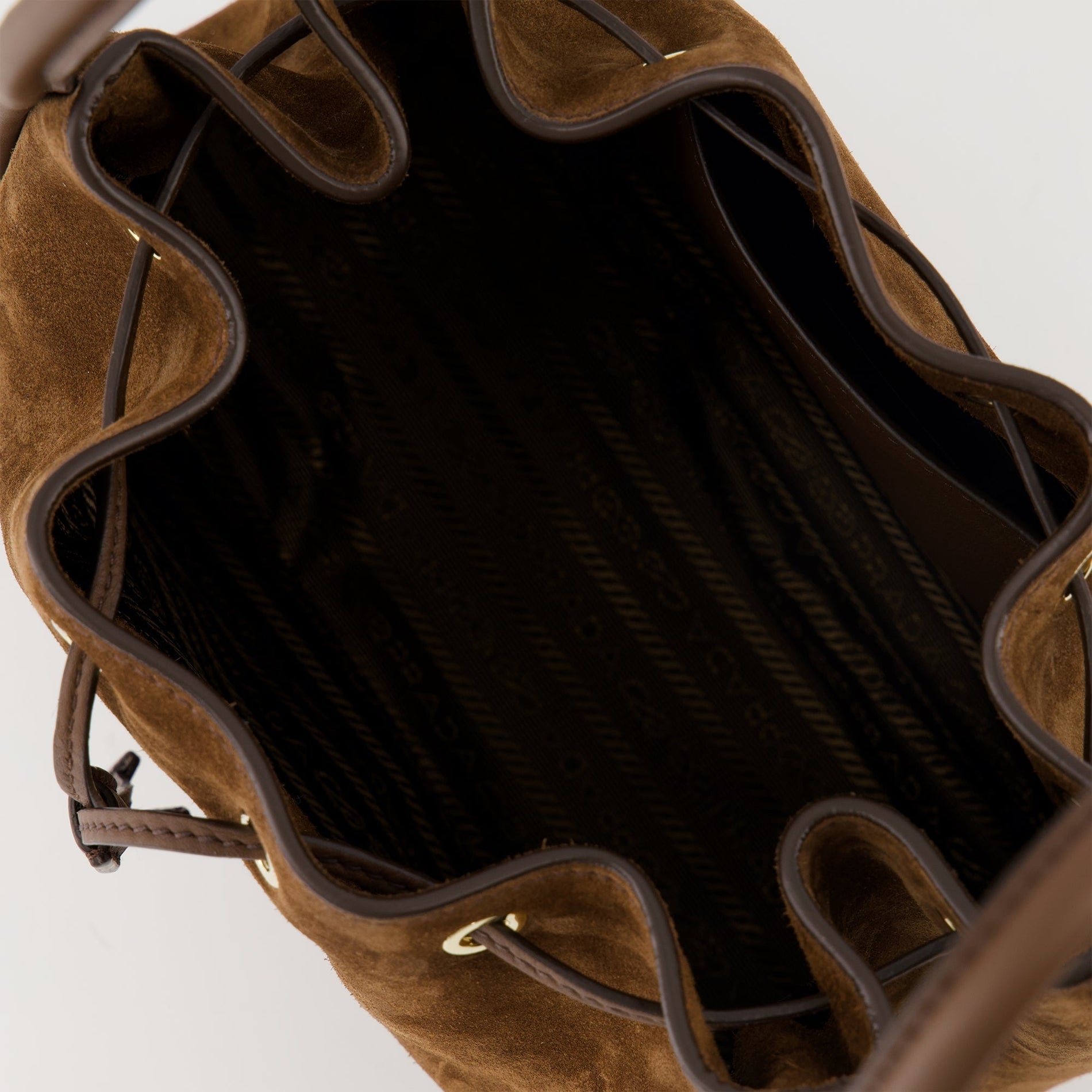 Prada Prada Suede Bucket Bag - image 4