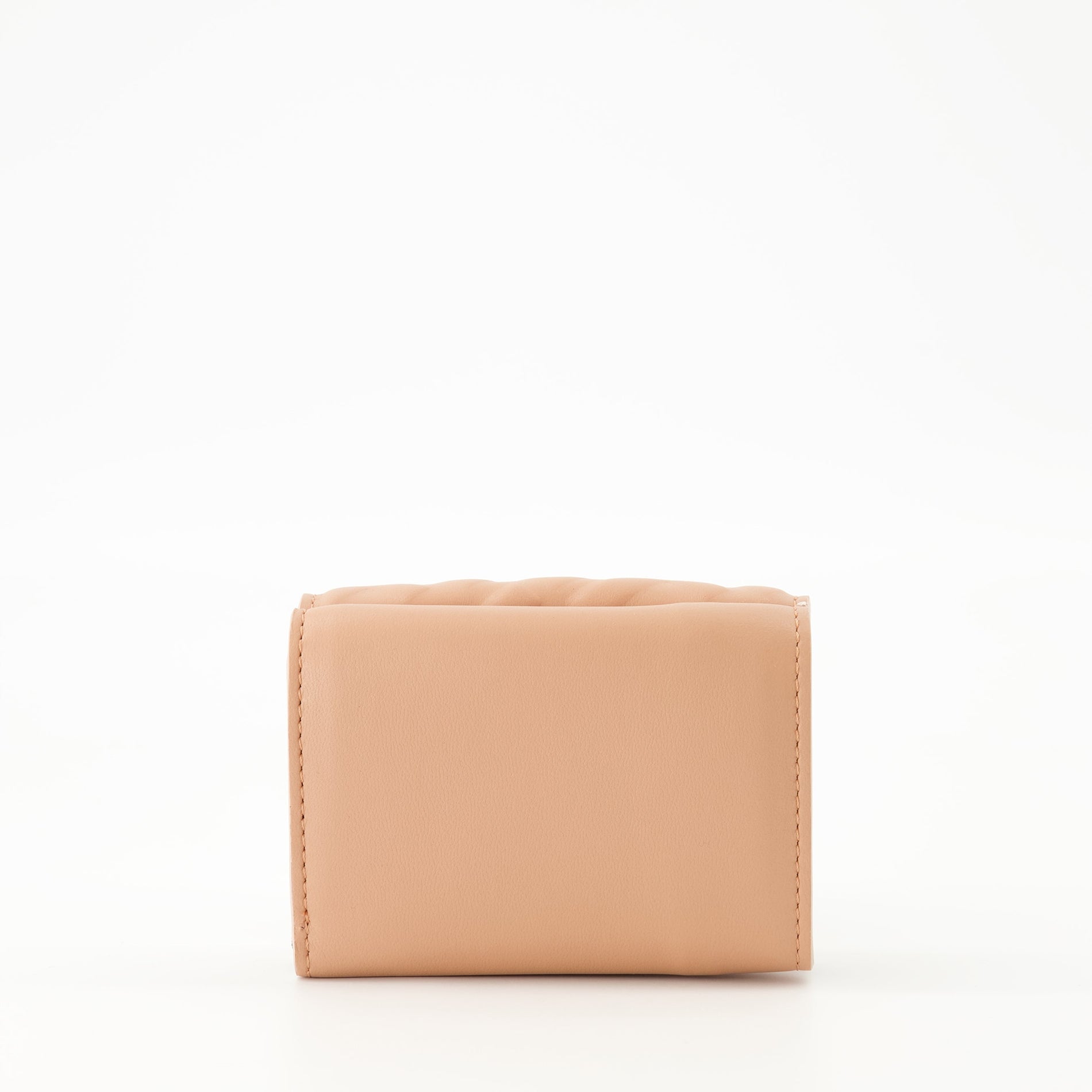 Fendi Embossed Leather Card Holder Wallet – Nude - image 2