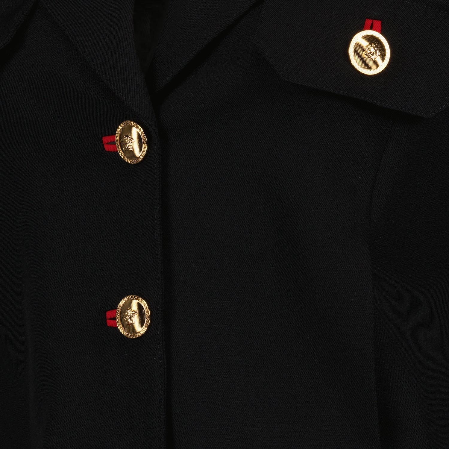 Versace Cropped Medusa Button Tailored Jacket - image 5