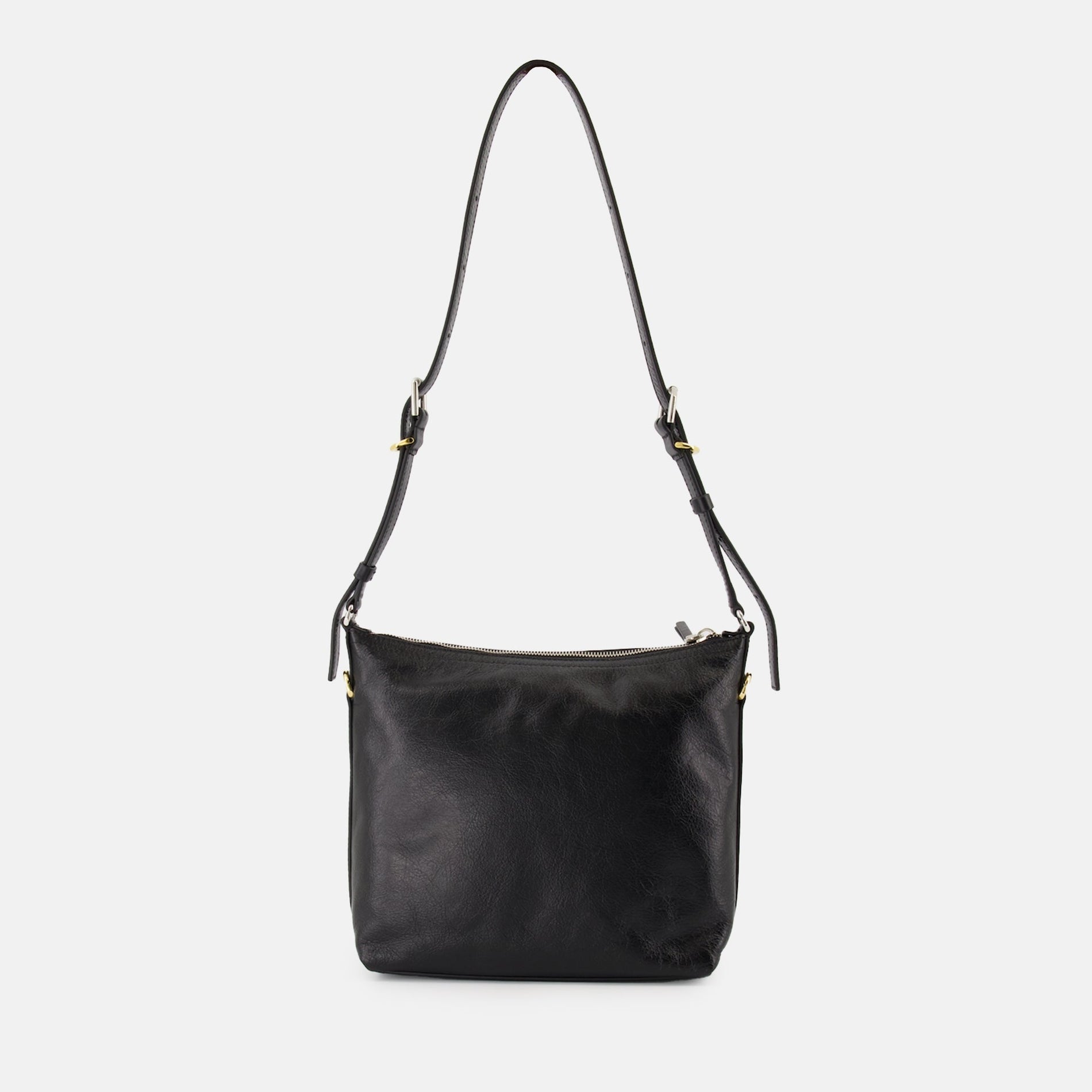 Givenchy Black Leather Shoulder Bag with Strap Detail - image 2
