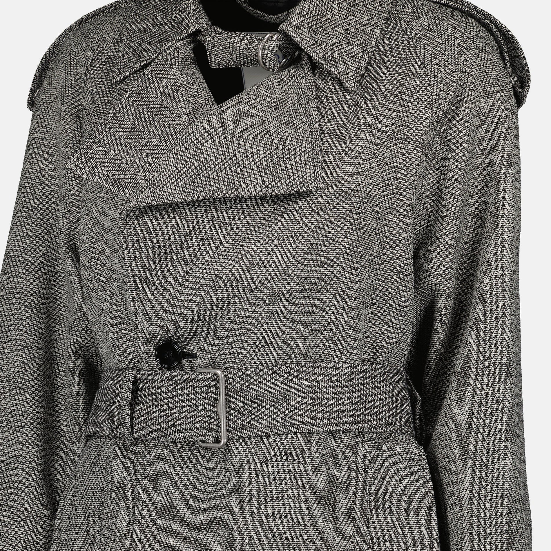 Burberry Wool and Silk Trench Coat - image 5