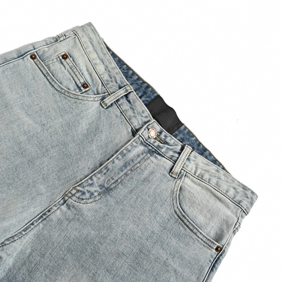 Prada Light Wash Slim-Fit Denim Jeans - image 4