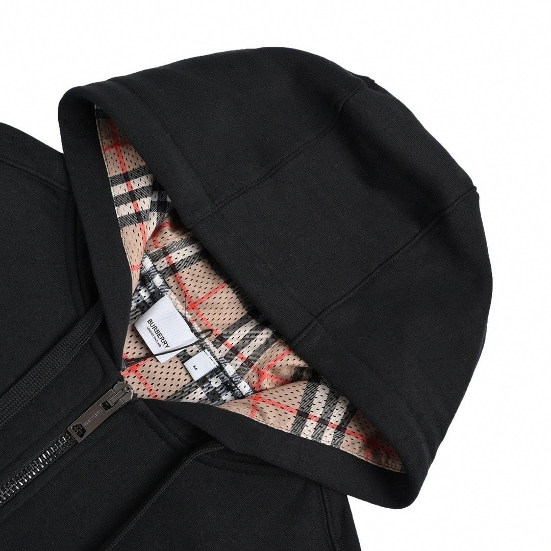 Burberry Black Zip-Up Hoodie - image 4