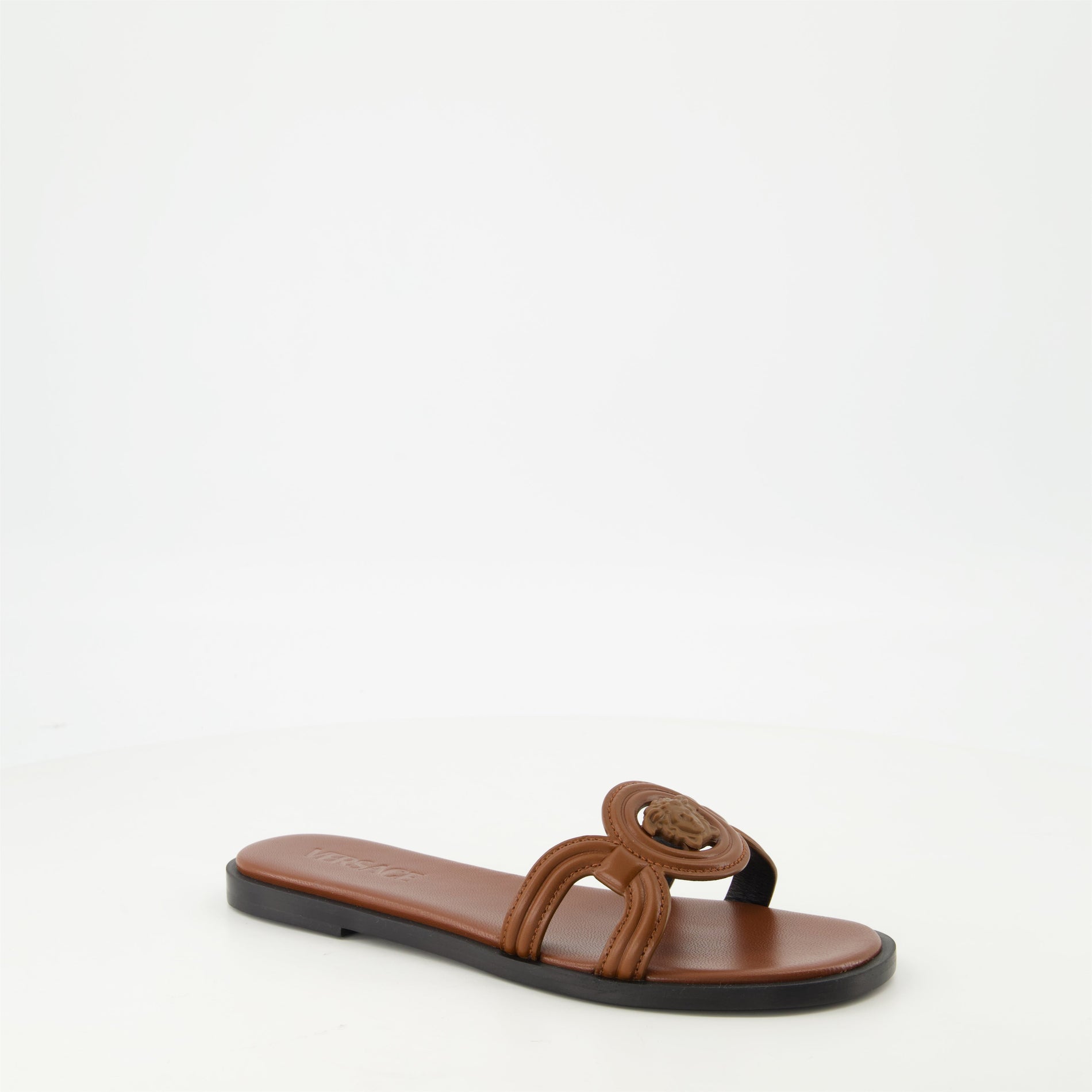 Versace Medusa Flat Slide Sandals - image 2