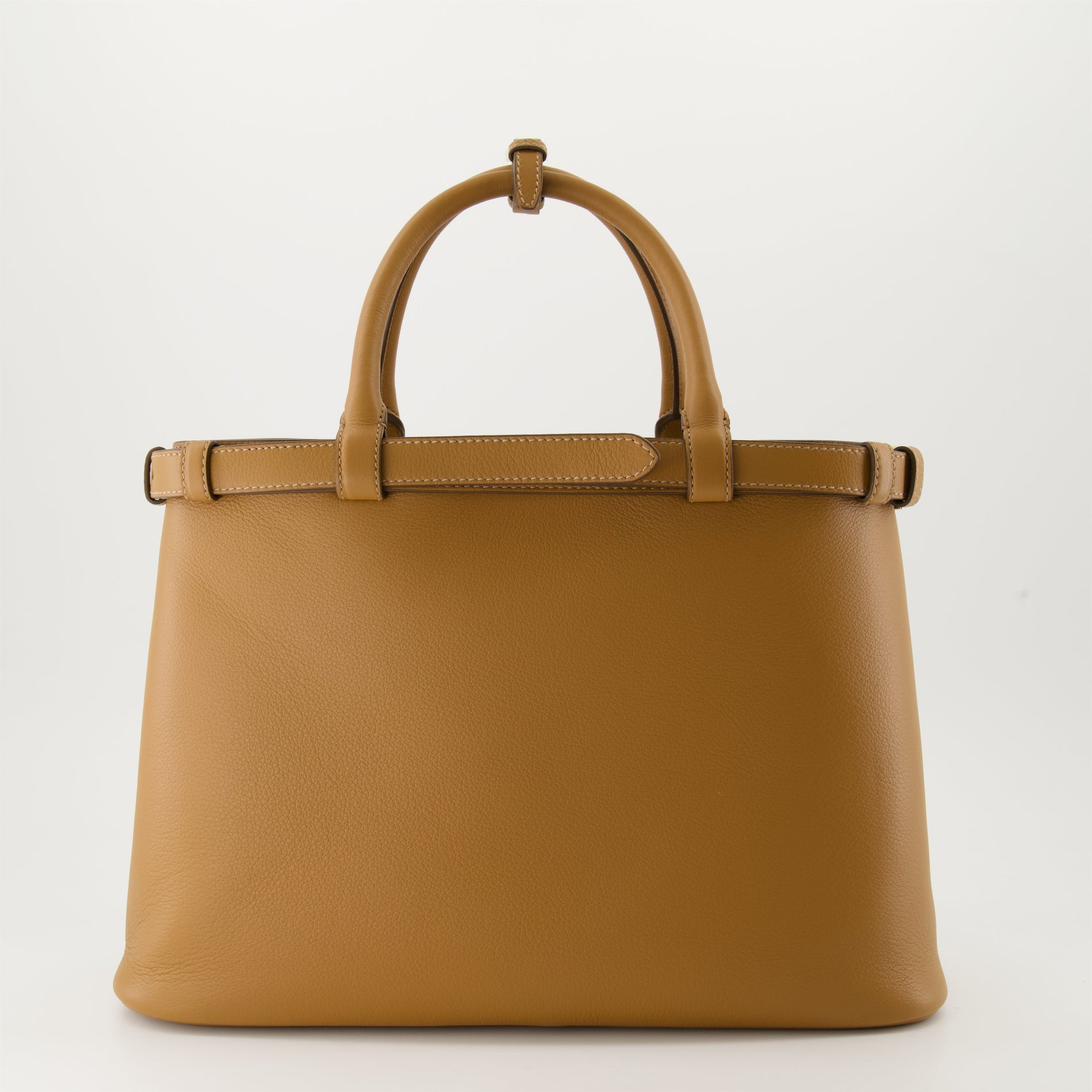 Prada Leather Buckle Bag (Tan) - image 2