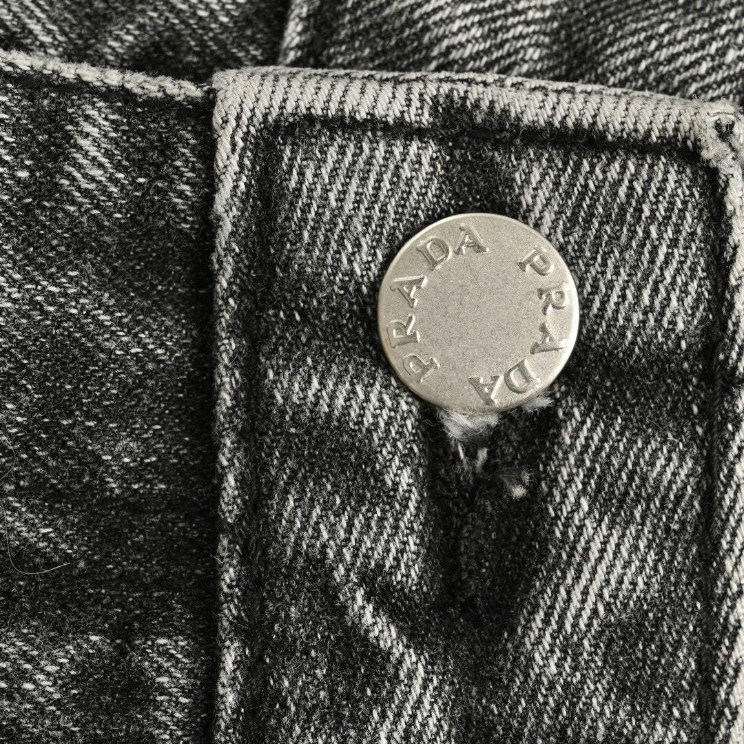 Prada Washed Black Slim Fit Denim Jeans - image 7