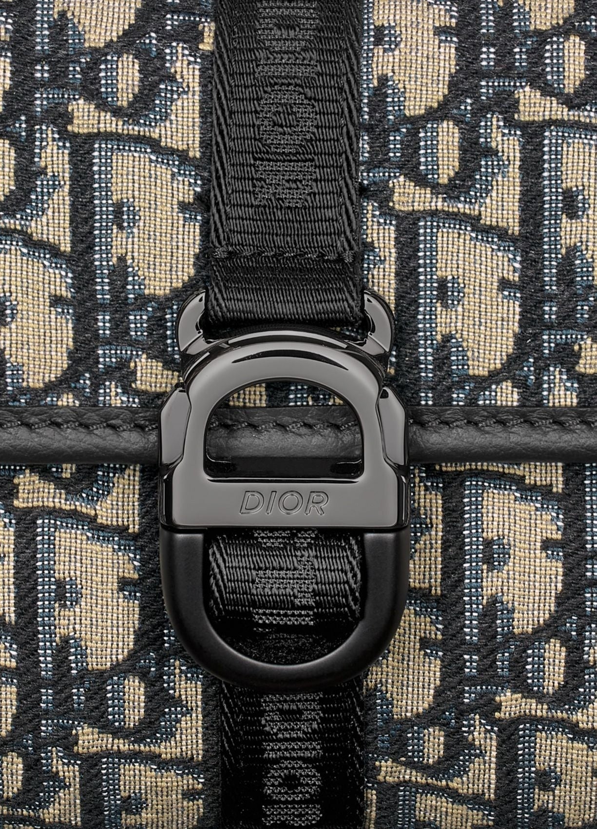 Dior Oblique Jacquard Belt Bag Beige and Blue - image 5