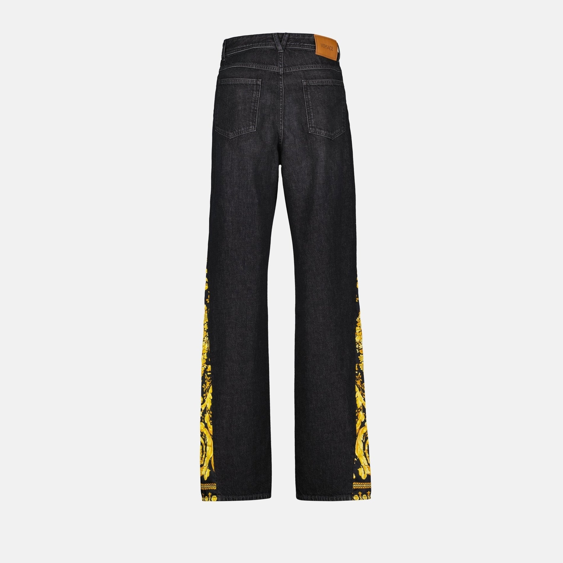 Versace Baroque Panel Straight-Leg Jeans - image 4