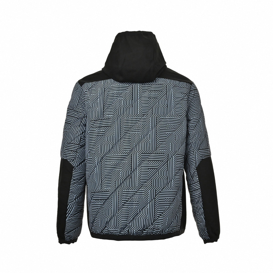 Fendi Geometric FF Hooded Jacket - image 3