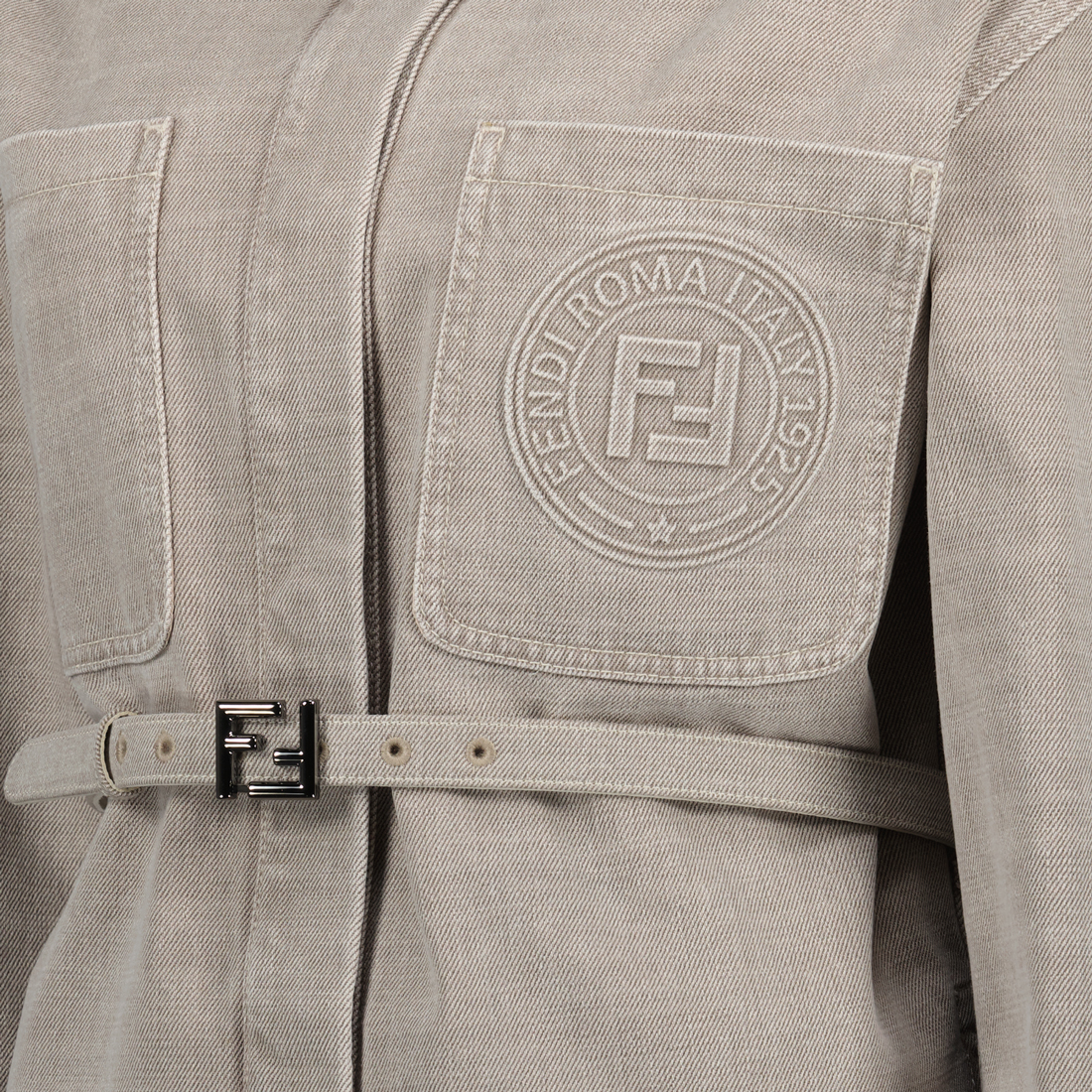 Fendi Overshirt in Stone Beige - image 3