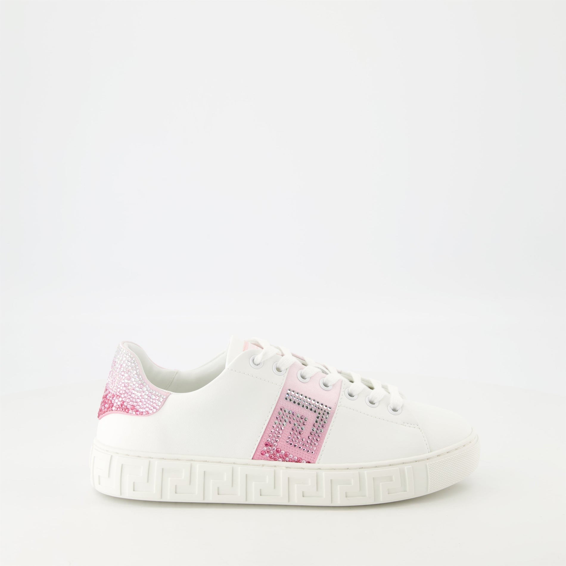 Versace Crystal-Embellished Sneakers